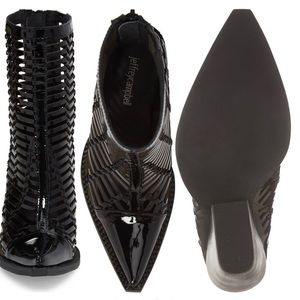 Gunmetal Cage Bootie